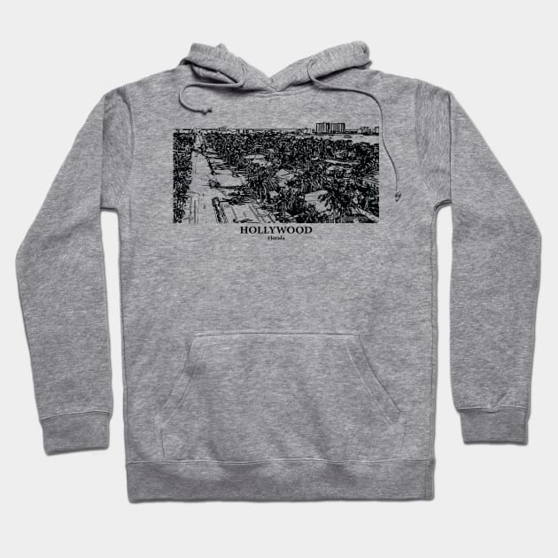 Hollywood - Florida Hoodie by Lakeric